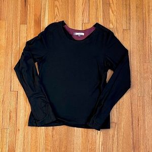 Ibex Boatneck Long Sleeve Shirt in Black 100% Merino Wool | Women's Medium